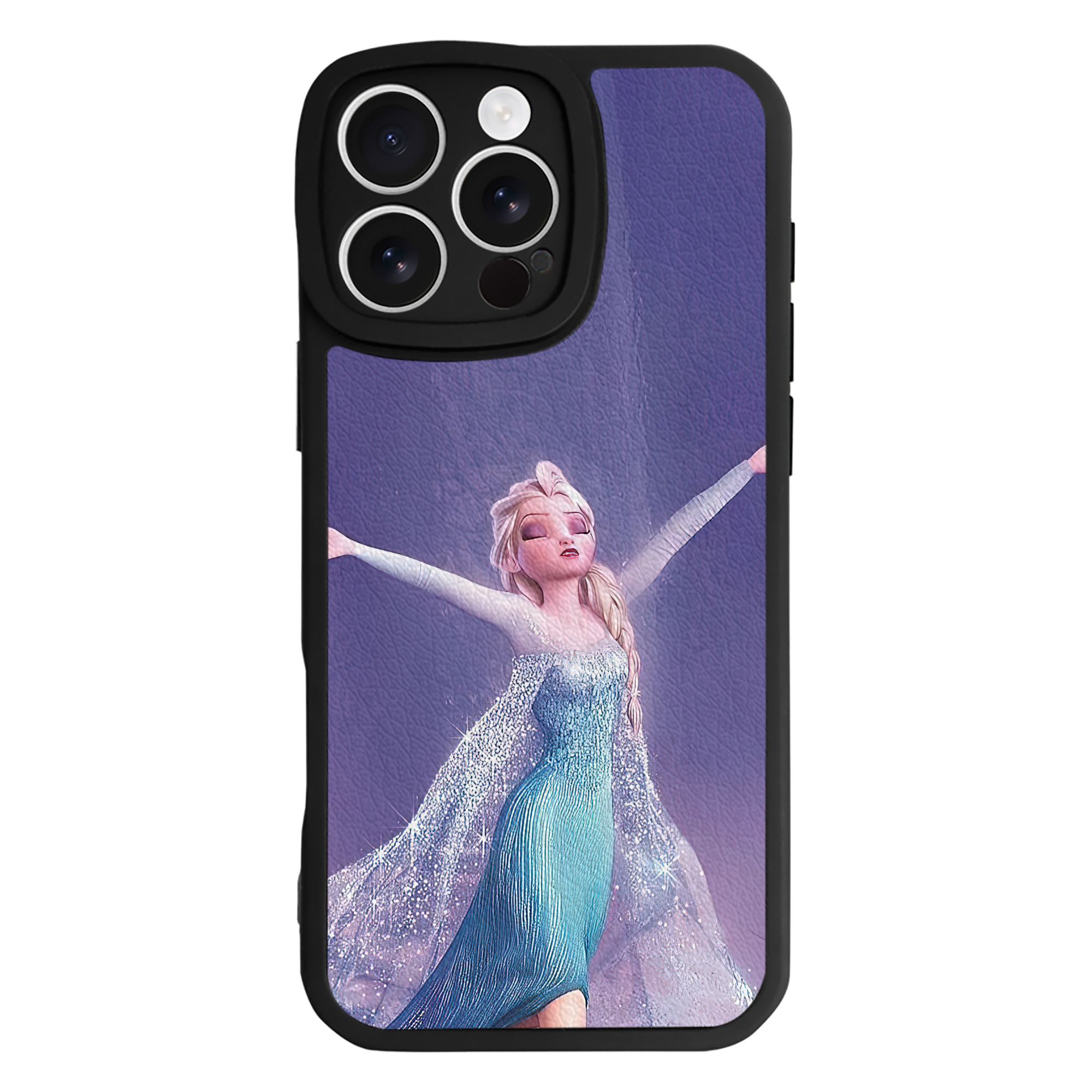 （画像用） アナと雪の女王 アンナ エルサ Frozen Anna Elsa 【iPhone 16シリーズ対応】シリコンスマホケース（レザー調） 材質：シリコン